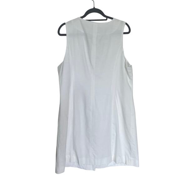 A New Day Women's Mini Cotton Blend Vest Dress White Size XXL NWT - Picture 3 of 9